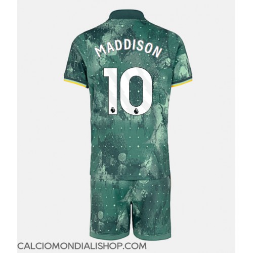 Maglie da calcio Tottenham Hotspur James Maddison #10 Terza Maglia Bambino 2024-25 Manica Corta (+ Pantaloni corti)